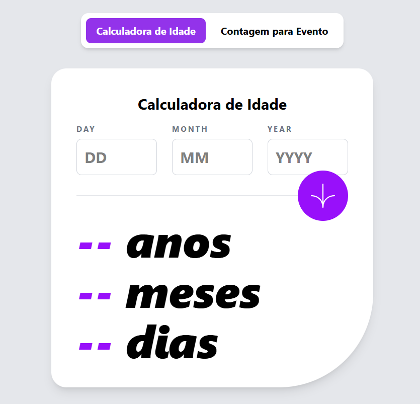 Calculadora de Idade